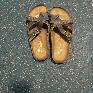 Women White Mountain Footbeds Sandals in Brown